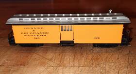 17726-3 Precision Scale Co. Hon3 Brass Psc D&rgw Baggage #126 Painted Silverton