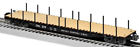 6-19385 Ps-4 Jersey Car Cnj Lionel Central Stakes Scale Flatcar Train