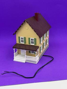 30-0045 Rail King By Mth 30-9045 Electric Trains #30-0045 O Scale Train Lighted House Accessory