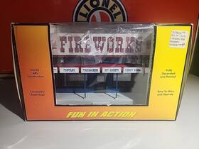 30-9093 Rail King By Mth Electric Trains Fireworks Road Side Stand O Scale Train