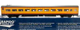 100061 Rapido Ho Lightweight Coach Union Pacific Up # 5405