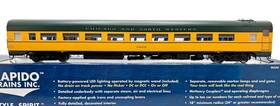 100067 Rapido Ho Lightweight Coach Chicago And North Western Cnw # 3435