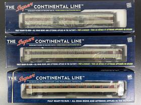 104046 Rapido Ho Train Erie Lackawanna Baggage 2 Lightweight Coach Lot #1320 #1305 #209