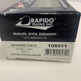 105011 Rapido 105044 Ho Dayniter Coach #5710 Cn Rail New In Box