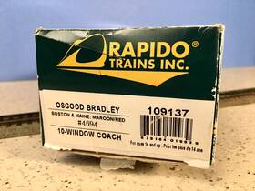 109137 Rapido Osgood Bradley Boston And Maine 4694 Maroon/red Coach C-7 Obx C-5