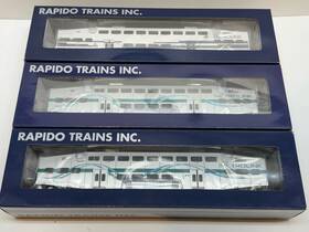 146045 Rapido Ho Scale Metrolink Ribbon Scheme Commuter Cab Car Set Of 3 Amtrak