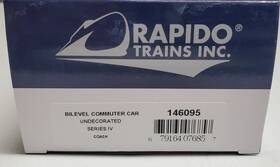 146095 Rapido Bilevel Commuter Coach Car Undecorated Series Iv Single Ho 4