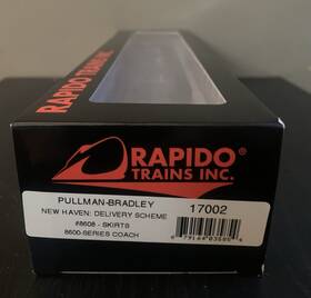 17002 Rapido Ho Pullman Bradley New Haven Delivery Scheme #8608 Skirts 8600 Series
