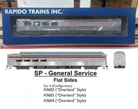 175008 Rapido Sp 3/4 Dome Lounge General Service Flat Sides #3602 Inch Overland Ho