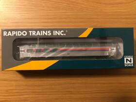 575011 Rapido N Scale 3/4 Dome Coach Amtrak Phase I #9371 575011 Rapido N Scale 3/4 Dome Coach Amtrak Phase I #9371