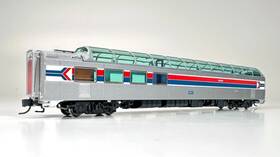 575013 Rapido N Scale Amtrak Phase I Scheme 1972 Dome Lounge Car #9373 575013 Rapido N Scale Amtrak Phase I Scheme 1972 Dome Lounge Car #9373