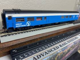 103062 Rapido Trains Great Northern Inch Big Sky Blue Cafe Bar Lounge With Interior Leds Ho Scale New