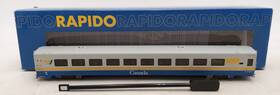 107007 Rapido Trains Ho Via Streamlined Lrc Club Car - Ready To Run #3455 Ln/box