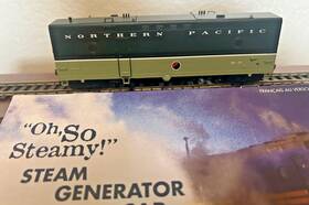 107145 Rapido Trains Northern Pacific Inch Steam Generator Car Loewy Paint- Ho Scale New Display Oop