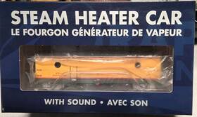 107334 Rapido Trains Ho Steam Heater Car With Sound Milwaukee Road # 76 Up Yellow New