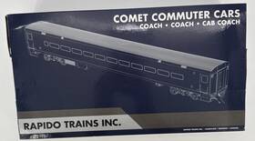 128504 Rapido Trains Ho Cdot Late Comet 2 Commuter Coaches 1 Cab Car 3 Pk Orange Stripe
