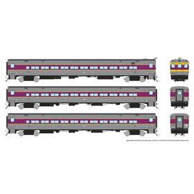 128543 Rapido Trains Ho Mbta As Delivered Comet 3-car Set #2 128543 Rapido Trains Ho Mbta As Delivered Comet 3-car Set #2