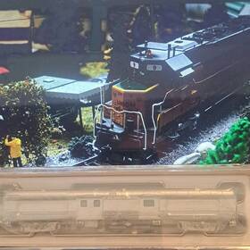 506011 Rapido Trains Inc. 2 Burlington Baggage Car Silver Magne-matic Couplers N Gauge