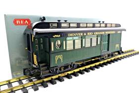 31151 Rea G Drgw Illuminated Combine Passenger Car C-8 Ln/ob