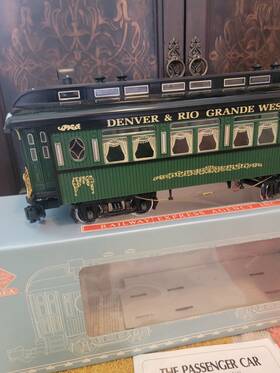 O.b.c-8 Rea 31204 Observation Car Denver And Rio Grande Metal Wheels Smoke Lights