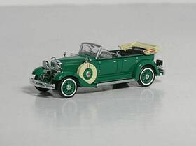 38563 Ricko 1/87 Ho Scale 1931 Lincoln Model K Convertible Sedan - Top Up Die Cast Car