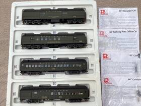 Rivarossi 010023602237 Ho Chicago Burlington Quincy 60 Heavyweight Car Set