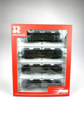Rivarossi 010023602244 Ho Chicago And North Western 60 Heavyweight Hwt Passenger Car Set Cnw