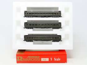 0522 Rivarossi N Scale Atsf Santa Fe 3-car Passenger Set