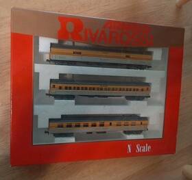 0540 Rivarossi Arnold N-scale Rio Grande Passenger Heavyweight 3 Car Set