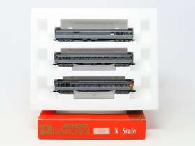 0550 Rivarossi N Scale Up Union Pacific 3-car Passenger Set