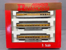 0566 Rivarossi Arnold N-scale Rio Grande Passenger Heavyweight 3 Car Set