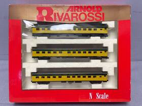 0574 Rivarossi Arnold N-scale C&nw Smoothside Pullman Sleeper 3 Car Set