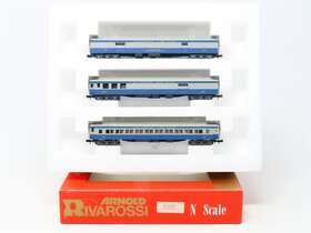 0585 Rivarossi N Scale B&o Baltimore And Ohio 3-car Passenger Set
