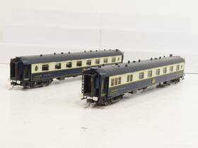 2490ho Rivarossi 2490 Oreint Express Ciwl Pullman Cars Lot Of 2 Ln 12410