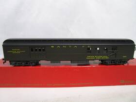 2807-0 Rivarossi Ho Scale Atsf Santa Fe Dark Green 1920 Rpo Baggage Passenger Car #1307 2807-0 Rivarossi Ho Scale Atsf Santa Fe Dark Green 1920 Rpo Baggage Passenger Car #1307