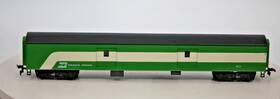 2851-1 Rivarossi Ho Scale Burlington Northern Baggage Car Green White Excellent