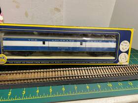 6557-31 Rivarossi Ho Scale Missouri Pacific Baggage Car Colorado Eagle #703 Excellent Ob