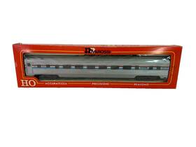 6621 Rivarossi 6621/o Ho Scale Roomette Sleeper Car Burlington Plastic Silver Boxed #6621/o