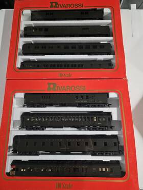 6892-6893 Rivarossi Ho Scale 1920s Lehigh Valley 6892 A Set And 6893 B