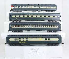6895-b Rivarossi Ho Scale Delaware And Hudson Heavyweight 4 Car Passenger Set 6895 B