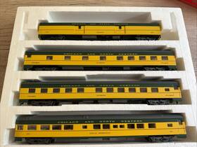 6933 Rivarossi Ho H0 B Set 1930s Ch And Nw Rpo Roomette-duplex. Sleeper-tail Car