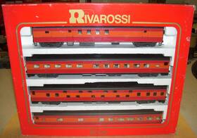 6951 Rivarossi Ho 1930s Southern Pacific Daylight 4-car Smoothside Passenger Inch B Set