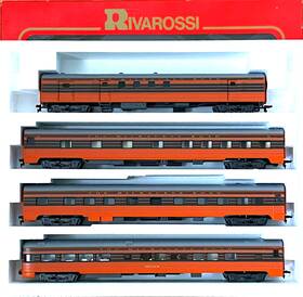 6967b Rivarossi Ho 6967 B Set 1930s Milwaukee Road With Metal Wheels 6967b Rivarossi Ho 6967 B Set 1930s Milwaukee Road With Metal Wheels