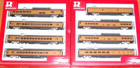 R6997-r6998 Rivarossi Ho R6997 R6998 Union Pacific Excursion 8 Car Set Metal Wheels