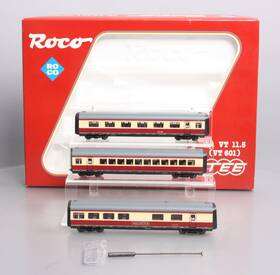 43014 Roco Ho Scale Trans Europe Express Passenger 3-car Set Ln/box
