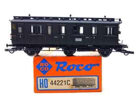 44221c Roco Ho Scale 3rd Class Passenger Car Ln/box