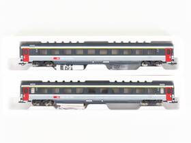 44771 Roco Lot Of 2 Ho Scale Bb Cff Ffs 1st Class Coach Passenger Cars