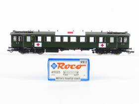 45025 Roco Ho Scale Drg Wwii Military Hospital Coach Passenger Car #73 662 45025 Roco Ho Scale Drg Wwii Military Hospital Coach Passenger Car #73 662
