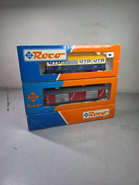 4387w Roco 46339 Set Of Two Freight Cars Brand New Obs