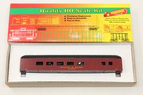 06253 Roundhouse Ho 60ft Harriman Dining Car Boston And Maine Manchester Red Kit